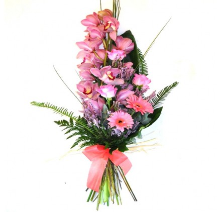 Orquídea rosado a domicilio, Flores de temporada